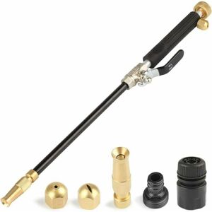 FLITI Jet High Pressure Washer, High Pressure Hose Nozzle, Pressure Washer Lance, Expandable Garden Hose End, Window Cleaning Sprayer (Adjustable + Black) FLITI Jet High Pressure Washer, High Pressure Hose Nozzle, Pressure Washer Lance, Expandable Garden Hose End, Window Cleaning Sprayer (Adjustable + Black)