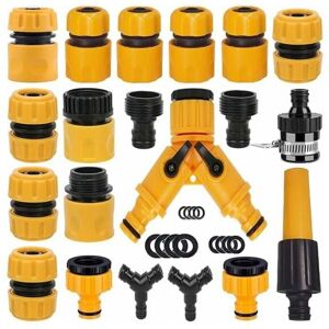 Serbia - Jeu de 20 raccords pour tuyaux d'arrosage, adaptateurs pour tuyaux d'arrosage, séparateurs pour tuyaux en y, raccords universels pour tuyaux Serbia - Jeu de 20 raccords pour tuyaux d'arrosage, adaptateurs pour tuyaux d'arrosage, séparateurs pour tuyaux en y, raccords universels pour tuyaux