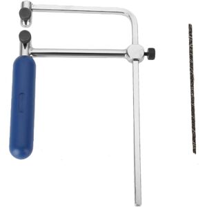 WOIYIC Jewelers Saw Frame Set with Blades, Jewelry Saw Kit with Saw Blade, Jewelry Making Tool Frame, Adjustable Cutting Tool U-Shaped Saw Frame with (With WOIYIC Jewelers Saw Frame Set with Blades, Jewelry Saw Kit with Saw Blade, Jewelry Making Tool Frame, Adjustable Cutting Tool U-Shaped Saw Frame with (With