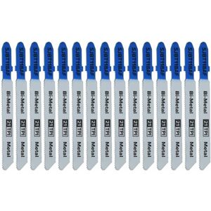 UFIXT Jigsaw Blade for Metal 75mm 21tpi Pack of 15 UFIXT Jigsaw Blade for Metal 75mm 21tpi Pack of 15