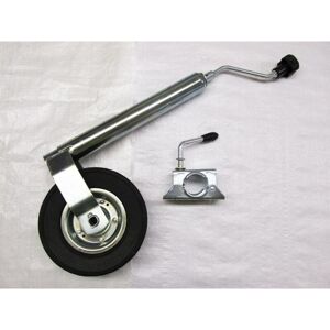 SECUREFIX DIRECT Jockey Wheel with Clamp 48MM (Metal Rim Rubber Guide Heavy Duty Trailer Caravan ) SECUREFIX DIRECT Jockey Wheel with Clamp 48MM (Metal Rim Rubber Guide Heavy Duty Trailer Caravan )