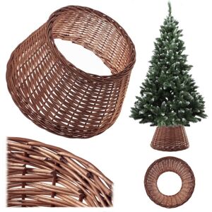 KADAX Christmas tree skirt made of natural woven willow, handmade cover for Christmas tree stand, Christmas tree stand sleeve, Christmas tree ring KADAX Christmas tree skirt made of natural woven willow, handmade cover for Christmas tree stand, Christmas tree stand sleeve, Christmas tree ring