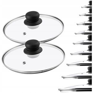 KADAX Glass Lid Set, Glass Pot Lids, 14-30cm, Heat-Resistant Lids for Pots, Pans, and Frying Pans KADAX Glass Lid Set, Glass Pot Lids, 14-30cm, Heat-Resistant Lids for Pots, Pans, and Frying Pans