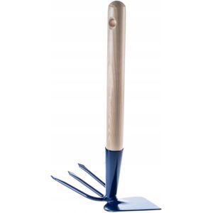 KADAX metal hoe, garden hoe with wooden handle, 3 tines KADAX metal hoe, garden hoe with wooden handle, 3 tines