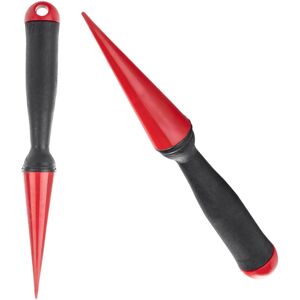 KADAX Metal Planting Aid, Planting Hole Digger with Comfortable Plastic Handle, Red KADAX Metal Planting Aid, Planting Hole Digger with Comfortable Plastic Handle, Red