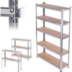 KADAX metal shelf, metal basement shelf, silver, 180 x 90 x 30 cm KADAX metal shelf, metal basement shelf, silver, 180 x 90 x 30 cm