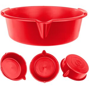 KADAX Oil Drain Pan with Spout 8L, Oil Drain Pan Ø 39 cm, Multi-Purpose Plastic Pan, Cleaning Pan for Oil Changes with Carrying Handles KADAX Oil Drain Pan with Spout 8L, Oil Drain Pan Ø 39 cm, Multi-Purpose Plastic Pan, Cleaning Pan for Oil Changes with Carrying Handles