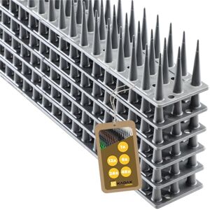 KADAX plastic bird deterrent, 51 x 4 x 3.5 cm, animal repellent, 6, silver KADAX plastic bird deterrent, 51 x 4 x 3.5 cm, animal repellent, 6, silver