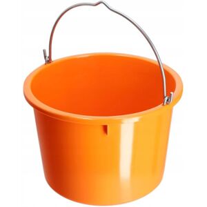 KADAX Plastic Construction Bucket, Mortar Bucket with Handle, 1 Piece, Orange, 20L KADAX Plastic Construction Bucket, Mortar Bucket with Handle, 1 Piece, Orange, 20L