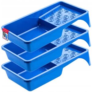 KADAX Plastic Paint Tray, Paint Tray, 15 x 29 cm, Blue, 3 Pieces KADAX Plastic Paint Tray, Paint Tray, 15 x 29 cm, Blue, 3 Pieces