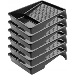 KADAX Plastic Paint Tray, Paint Tray, 25 x 33 cm, Black, 6 Pieces KADAX Plastic Paint Tray, Paint Tray, 25 x 33 cm, Black, 6 Pieces
