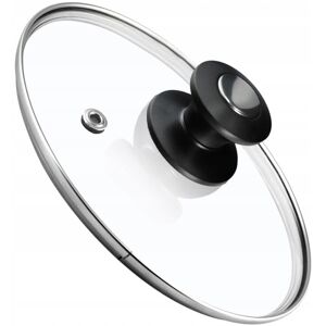 KADAX Pot Lid, Universal Glass Lid with Black and Silver Handle, 18 cm KADAX Pot Lid, Universal Glass Lid with Black and Silver Handle, 18 cm