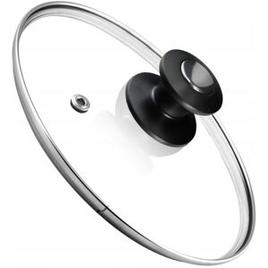 KADAX Pot Lid, Universal Glass Lid with Black and Silver Handle, 22 cm KADAX Pot Lid, Universal Glass Lid with Black and Silver Handle, 22 cm