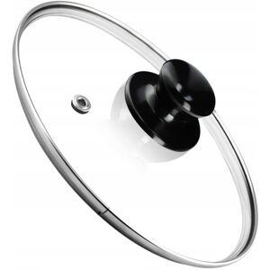 KADAX Pot Lid, Universal Glass Lid with Glossy Black Handle, 22 cm KADAX Pot Lid, Universal Glass Lid with Glossy Black Handle, 22 cm