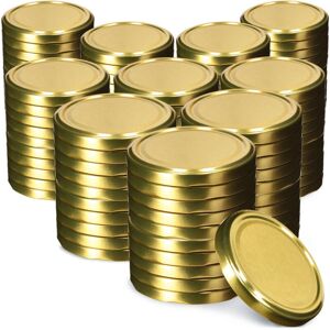 KADAX screw caps, 100 mm diameter, made of metal, for preserving jars, 100 pieces, gold KADAX screw caps, 100 mm diameter, made of metal, for preserving jars, 100 pieces, gold