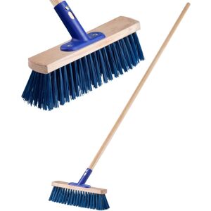 KADAX Street Broom with Long Handle Made of Wood and Nylon, Sweeping Broom, Blue, 30 cm KADAX Street Broom with Long Handle Made of Wood and Nylon, Sweeping Broom, Blue, 30 cm