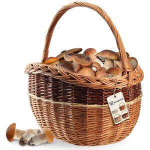 KADAX wicker basket for mushrooms, oval shopping basket KADAX wicker basket for mushrooms, oval shopping basket