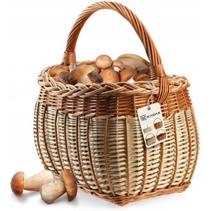 KADAX wicker basket, mushroom basket, shopping basket, picnic basket, fruit basket, large, eco KADAX wicker basket, mushroom basket, shopping basket, picnic basket, fruit basket, large, eco