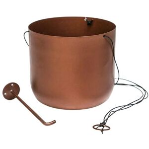 Kew Hanging Planter Small with Hook - Metal - L14 x W14 x H12.5 cm - Matt Copper Kew Hanging Planter Small with Hook - Metal - L14 x W14 x H12.5 cm - Matt Copper