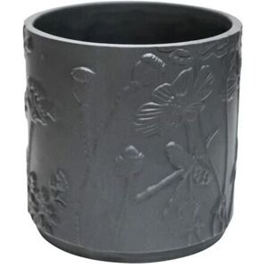 Kew Stoneware Meadow Planter - Stoneware - L24 x W24 x H24 cm - Grey Kew Stoneware Meadow Planter - Stoneware - L24 x W24 x H24 cm - Grey