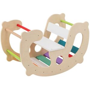 Costway - Kids 2-in-1 Rocking Horse Arch Montessori Climbing Toys w/Rocker Costway - Kids 2-in-1 Rocking Horse Arch Montessori Climbing Toys w/Rocker