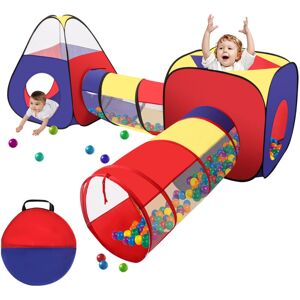 Kids 4 IN 1 Pop Up Play Tunnel & Tent for Toddlers - Folding Fort with Zipper Storage Bag for Boys & Girls - Indoor & Outdoor Use Kids 4 IN 1 Pop Up Play Tunnel & Tent for Toddlers - Folding Fort with Zipper Storage Bag for Boys & Girls - Indoor & Outdoor Use
