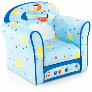 COSTWAY Kids Sofa Children Armrest Upholstered Chair Cute Pattern Armchair Solid Frame COSTWAY Kids Sofa Children Armrest Upholstered Chair Cute Pattern Armchair Solid Frame