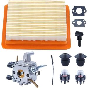 SJQKA Kit de carburetor para Stihl FS120, FS200, FS020, FS202, FS300 y FS350 con desbrozadora, juntas, filtro de aire, manguera de combustible y bomba de SJQKA Kit de carburetor para Stihl FS120, FS200, FS020, FS202, FS300 y FS350 con desbrozadora, juntas, filtro de aire, manguera de combustible y bomba de