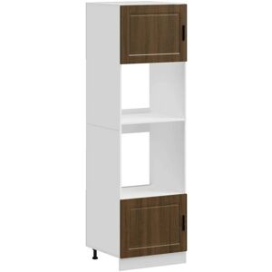 Vidaxl - Oven Cabinets 2 pcs Porto Brown Oak Engineered Wood Vidaxl - Oven Cabinets 2 pcs Porto Brown Oak Engineered Wood