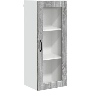 Kitchen Wall Cabinet with Shelf Grey Sonoma 40 x 31 x 100 cm vidaXL Kitchen Wall Cabinet with Shelf Grey Sonoma 40 x 31 x 100 cm vidaXL