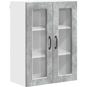 Kitchen Cabinet Concrete Grey 60 x 31 x 80 cm Engineered Wood vidaXL Kitchen Cabinet Concrete Grey 60 x 31 x 80 cm Engineered Wood vidaXL