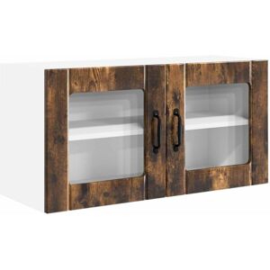 Kitchen Cabinet Smoked Oak 80 x 31 x 40 cm Engineered Wood vidaXL Kitchen Cabinet Smoked Oak 80 x 31 x 40 cm Engineered Wood vidaXL