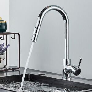 Suguword - Kitchen Sink Mixer Tap with Pull Out 360¡ã Swivel Spout 2 Water Modes High Arc Single Lever Brass Bathroom Mixer Tap Suguword - Kitchen Sink Mixer Tap with Pull Out 360¡ã Swivel Spout 2 Water Modes High Arc Single Lever Brass Bathroom Mixer Tap