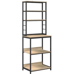 Kitchen Shelf Sonoma Oak 60 x 40 x 168 cm Engineered Wood vidaXL Kitchen Shelf Sonoma Oak 60 x 40 x 168 cm Engineered Wood vidaXL