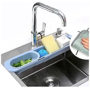 LONGZIMING Kitchen Sink Organizer with Extendable Telescopic Stand and Sponge Holder (Grey) LONGZIMING Kitchen Sink Organizer with Extendable Telescopic Stand and Sponge Holder (Grey)