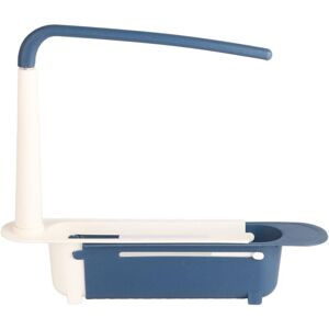 LONGZIMING Kitchen Sink Sponge Holder, Sink Organizer, Telescopic Sponge Holder for Sink Storage, Suitable for 32-45cm Sink (Blue) LONGZIMING Kitchen Sink Sponge Holder, Sink Organizer, Telescopic Sponge Holder for Sink Storage, Suitable for 32-45cm Sink (Blue)