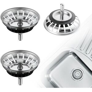 ROSE Kitchen Sink Strainer, Sink Strainer Stopper, Stainless Steel Sink Drainer For Your Kitchen Bathroom-Diameter 79mm (2 Packs) ROSE Kitchen Sink Strainer, Sink Strainer Stopper, Stainless Steel Sink Drainer For Your Kitchen Bathroom-Diameter 79mm (2 Packs)