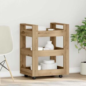 Vidaxl - Kitchen Trolley Artisan Oak 60 x 45 x 80 cm Engineered wood Vidaxl - Kitchen Trolley Artisan Oak 60 x 45 x 80 cm Engineered wood