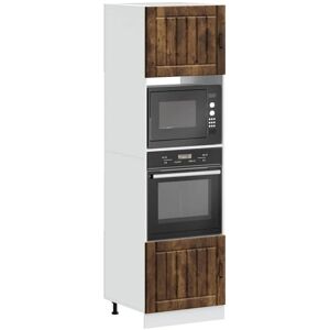 Vidaxl - Oven Cabinets 2 pcs Lucca Smoked Oak Engineered Wood Vidaxl - Oven Cabinets 2 pcs Lucca Smoked Oak Engineered Wood