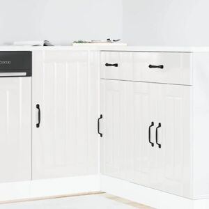 Vidaxl - Kitchen Base Cabinet Lucca High Gloss White Engineered Wood Vidaxl - Kitchen Base Cabinet Lucca High Gloss White Engineered Wood