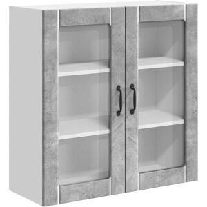 Kitchen Cabinet Concrete Grey 80 x 31 x 80 cm Engineered Wood vidaXL Kitchen Cabinet Concrete Grey 80 x 31 x 80 cm Engineered Wood vidaXL