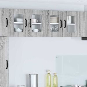 Kitchen Cabinet 2 pcs Grey Sonoma 60 x 31 x 40 cm vidaXL Kitchen Cabinet 2 pcs Grey Sonoma 60 x 31 x 40 cm vidaXL