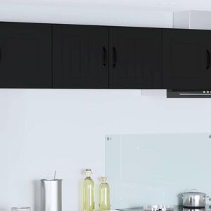 Kitchen Cabinet 2 pcs Black 40 x 31 x 40 cm Engineered Wood vidaXL Kitchen Cabinet 2 pcs Black 40 x 31 x 40 cm Engineered Wood vidaXL