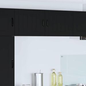 Kitchen Cabinet 2 pcs Black 50 x 31 x 40 cm Engineered Wood vidaXL Kitchen Cabinet 2 pcs Black 50 x 31 x 40 cm Engineered Wood vidaXL