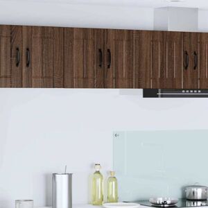 Kitchen Cabinet 2 pcs Brown Oak 30 x 31 x 40 cm Engineered Wood vidaXL Kitchen Cabinet 2 pcs Brown Oak 30 x 31 x 40 cm Engineered Wood vidaXL