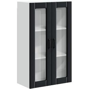 Kitchen Wall Cabinet Black 60 x 31 x 100 cm Engineered Wood vidaXL Kitchen Wall Cabinet Black 60 x 31 x 100 cm Engineered Wood vidaXL