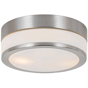 QAZQA Modern Outdoor Ceiling Light Steel 23 cm IP44 - Flavi QAZQA Modern Outdoor Ceiling Light Steel 23 cm IP44 - Flavi