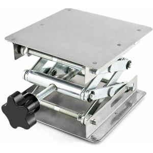 Orchidée - Laboratory Lift Table, 100 x 100mm Stainless Steel Scissor Lift Platform for Laboratory Experiments Maximum Load 5KG Orchidée - Laboratory Lift Table, 100 x 100mm Stainless Steel Scissor Lift Platform for Laboratory Experiments Maximum Load 5KG