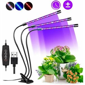 TRIMEC Lampe de Croissance,60 led Spectre complet Réglable Lampe Horticole Clipable Lampe de Plante avec 3 minuterie et Fonction Auto on/off Lampe TRIMEC Lampe de Croissance,60 led Spectre complet Réglable Lampe Horticole Clipable Lampe de Plante avec 3 minuterie et Fonction Auto on/off Lampe
