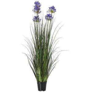 Large Agapanthus Plant in Pot - Plastic - Height 120 cm - Blue Large Agapanthus Plant in Pot - Plastic - Height 120 cm - Blue